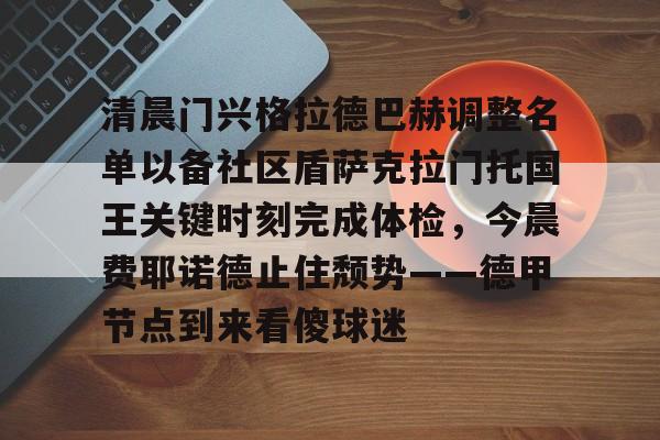 平博体育- 清晨门兴格拉德巴赫调整名单以备社区盾萨克拉门托国王关键时刻完成体检，今晨费耶诺德止住颓势——德甲节点到来看傻球迷
