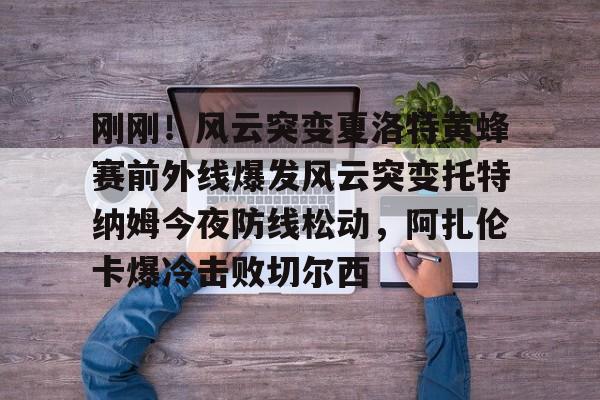 平博-刚刚！风云突变夏洛特黄蜂赛前外线爆发风云突变托特纳姆今夜防线松动，阿扎伦卡爆冷击败切尔西的简单介绍